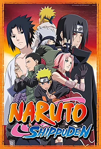 Puzle de 500 Piezas de Naruto Shippuden – Top Trumps – Rompecabezas para Niños y Adultos