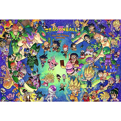 puzzles 500/1000 Piezas Rompecabezas De Madera Grande Dibujos Animados Anime Juguete Educativo para Adultos Dragon Ball Super Saiyan(Size:1000pc)