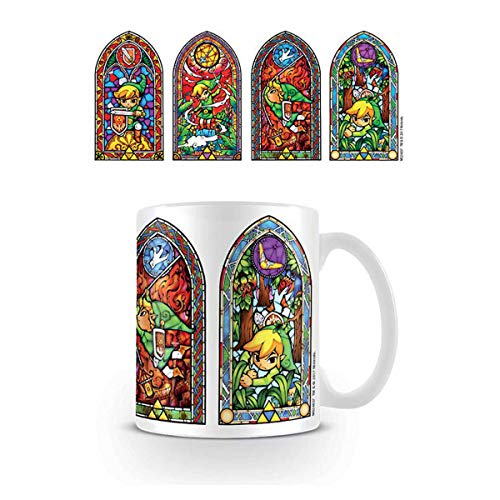 Pyramid International Taza De The Legend Of Zelda Modelo Stained Glass + Pixo Pixo- Puzzle (ZL001)