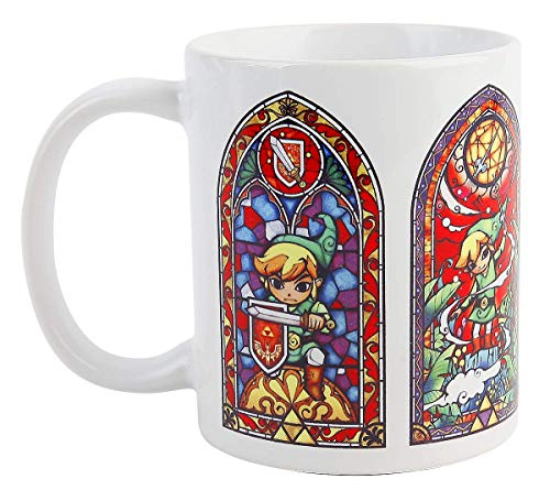 Pyramid International Taza De The Legend Of Zelda Modelo Stained Glass + Pixo Pixo- Puzzle (ZL001)