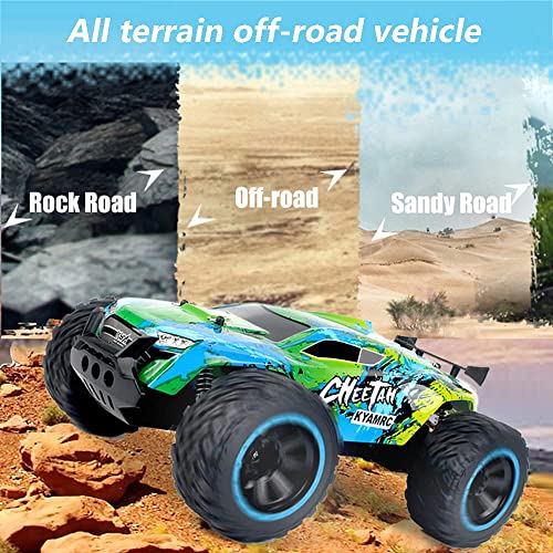 QHYZRV Coche De Control Remoto 1/14 Coche Todo Terreno RC, 4WD 20 Km/H Off Road Coches RC Monster Trucks Coche De Juguete Recargable De Alta Velocidad para Niños De 5 6 7 8 9 10 11 12 Años Niños