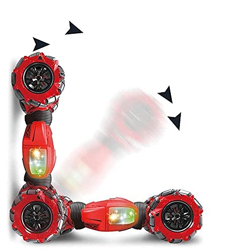 QHYZRV Mire El Coche con Sensor De Gestos, Coche Acrobático RC, Coche con Control Remoto 4WD De 2,4 GHz, Vehículo Todoterreno Giratorio De Doble Cara, Volteretas De 360 ​​°, Coche Eléctrico