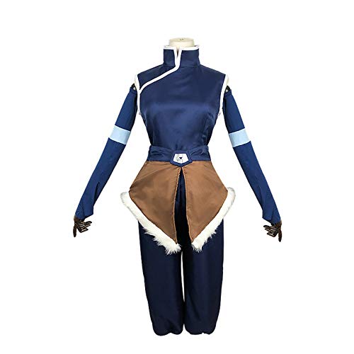 Qingge Traje de Disfraz de Korra Avatar The Last Airbender Disfraz de Cosplay de Halloween Trajes Completos para Niños Adultos y Niñas