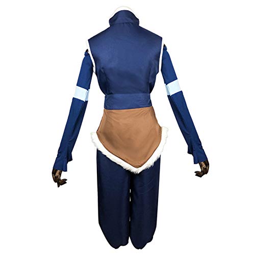 Qingge Traje de Disfraz de Korra Avatar The Last Airbender Disfraz de Cosplay de Halloween Trajes Completos para Niños Adultos y Niñas