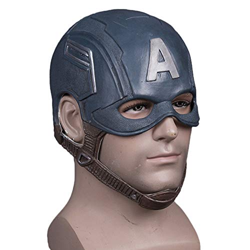 QQWE Capitán América Casco Máscara De Halloween Máscara Película Show Masquerade Fiesta Temática Cosplay,A-OneSize