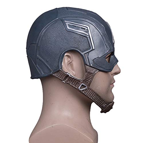 QQWE Capitán América Casco Máscara De Halloween Máscara Película Show Masquerade Fiesta Temática Cosplay,A-OneSize