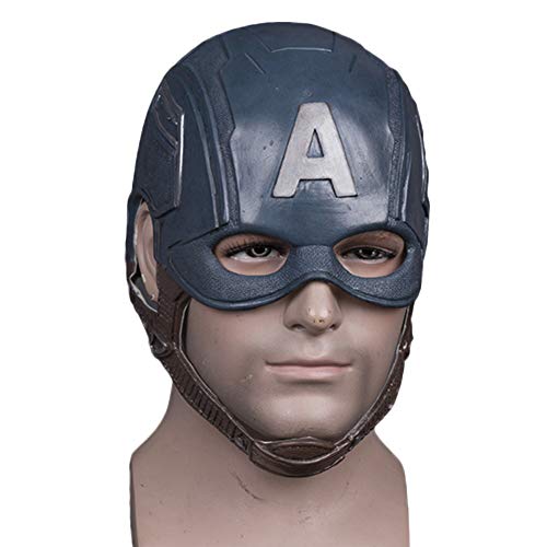 QQWE Capitán América Casco Máscara De Halloween Máscara Película Show Masquerade Fiesta Temática Cosplay,A-OneSize