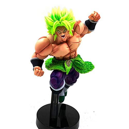 Qwead Dragon Ball Super Broly PVC Figuras de juguete 21 Cm, Dragon Ball Z Anime DBZ Broly Super Saiyan