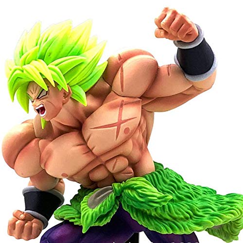 Qwead Dragon Ball Super Broly PVC Figuras de juguete 21 Cm, Dragon Ball Z Anime DBZ Broly Super Saiyan