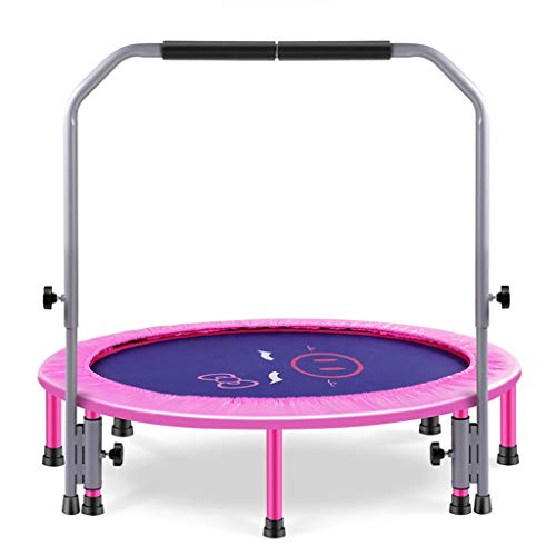 QWZ Trampolín Fitness 40-Pulgadas trampolín de Salto Ronda de Niños Tabla Ajustable Cama Barandilla delimitador for Niños Interior/Exterior Trampolín Interior/Exterior