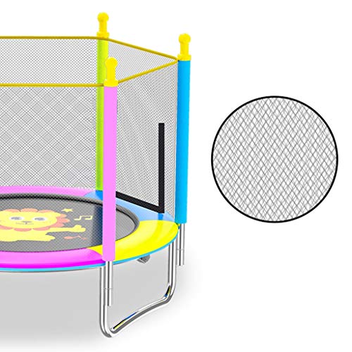 QWZ Trampolín Fitness 59-Pulgadas trampolín Trampolín niños pequeños con el recinto de la Seguridad Net y Ajustable Cama Barandilla delimitador for Niños Interior/Exterior Trampolín Interior/Exterior