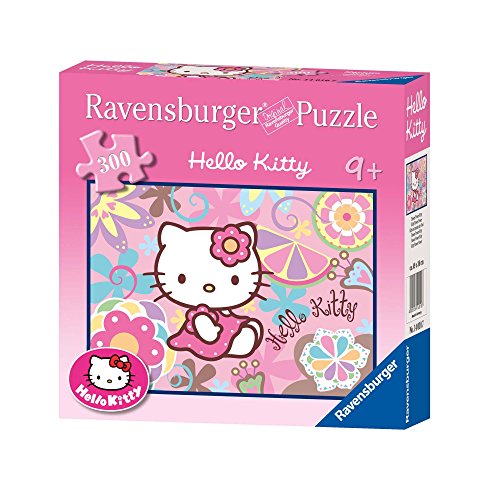 Ravensburger 14010 - Hola Kitty Kitty Flower Power - 300 del Pedazo del Rompecabezas