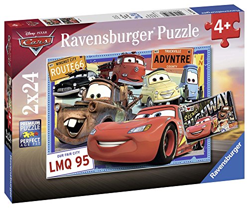 Ravensburger, Disney Cars The Movie Puzzle 2x24, Multicolor (1)