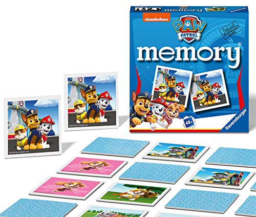 Ravensburger Paw Patrol - Mini Juego de Memoria para niños a Partir de 3 años