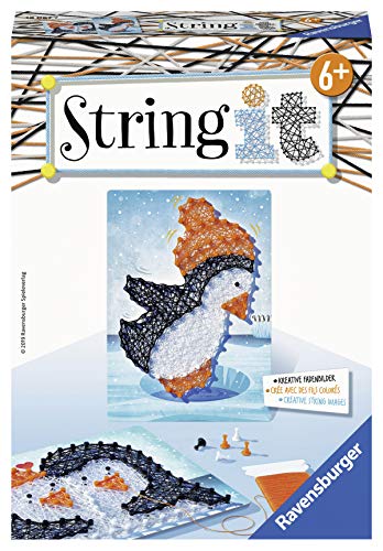 Ravensburger Pingouin 18067 String it Mini-Juego de Mesa con pingüinos, Color 1