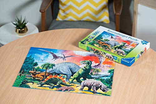 Ravensburger - Puzzle con diseño de Dinosaurios, 100 Piezas (10957 9)