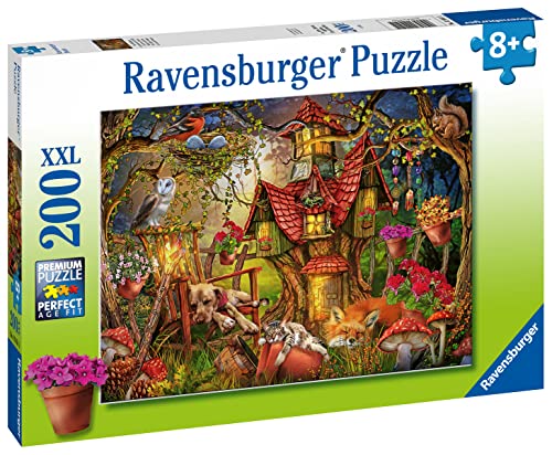 RAVENSBURGER PUZZLE- Das Waldhaus Ravensburger 12951-Puzzle Infantil (200 Piezas, tamaño XXL, para niños a Partir de 8 años), Color Plata (12951)