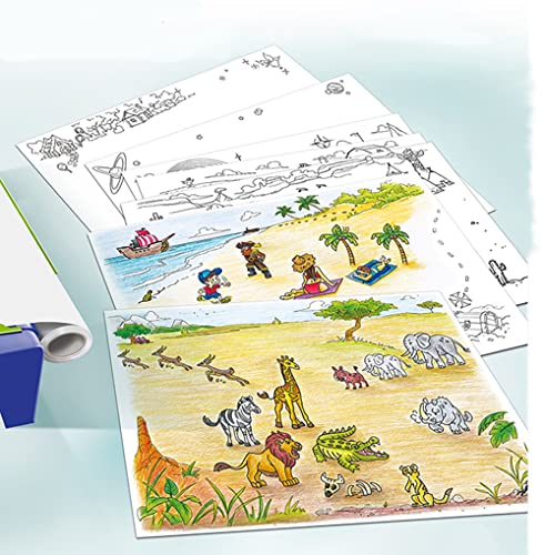 Ravensburger Xoomy Maxi A4 18142-Dibujar y Pintar para niños a Partir de 6 años, más de 300 diseños y Rollo de Papel de 3 m para una diversión Infinita de Dibujo, Color 1. (18142)