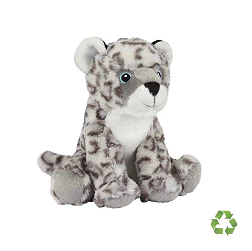 Ravensden Peluche de peluche de leopardo de nieve reciclado, 23 cm