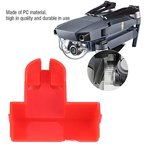 RC Drone Camera Holder Buckle, Gimbal Lock Protector Clamp Camera Holder Buckle para dji Mavic Pro Drone Quadcopter Accesorio(Rojo)