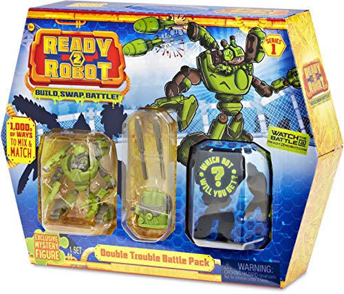 Ready2Robot Battle Pack - Double Trouble Niño - Kits de figuras de juguete para niños (5 año(s), Niño, Multicolor, 1 pieza(s))