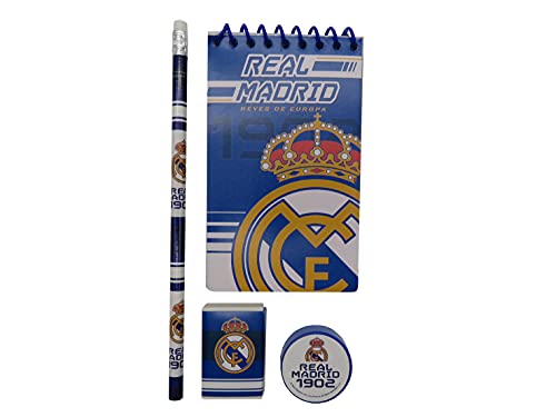 Real Madrid Set de Papelería con Bloc Sets