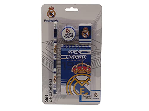 Real Madrid Set de Papelería con Bloc Sets