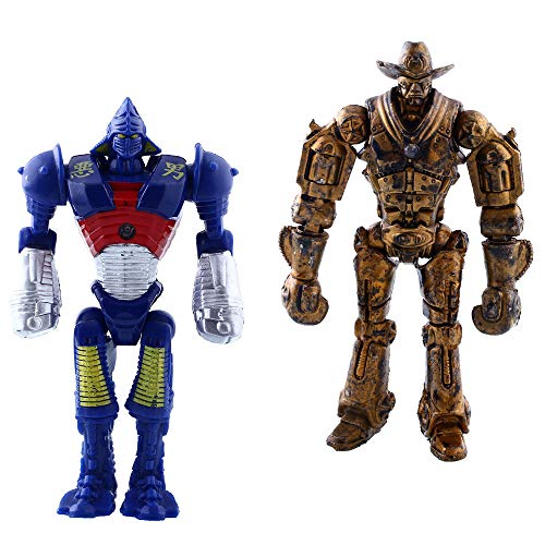 Real Steel 8 unids/set juguetes 5 pulgadas PVC acción figura átomo Midas Ambush Metro Ruido Iron Boy Zeus coleccionables juguetes regalo ideal