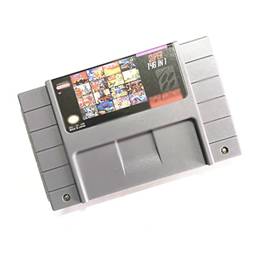 Red plum GAOHEREN Tarjeta de Juegos Super 146 / Gran Batalla/Earthbound/contra III/Mickey Mania // Tortugas en Tiempo en Forma for 46 Pines NTSC Consola GHR (Color : Grey Color)