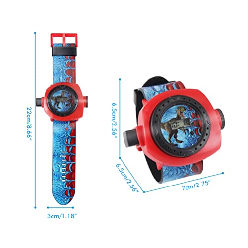 Reloj con Proyector Niños, Reloj con Proyector de Dinosaurio con 24 Imágenes, Reloj Digital Juguete Infantil Juguete Educativo para Niños Niñas