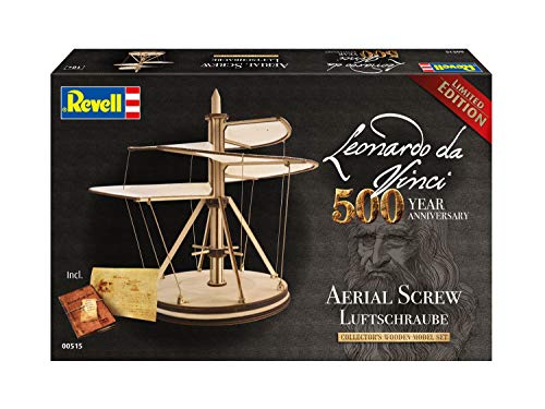 Revell- Aerial Screw (500 Years Leonardo da Vinci) Escala 1:48 Modelo de Kit de Madera, Color (00515)