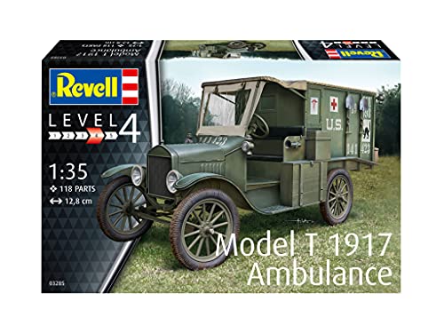 Revell GmbH Revell 03285 3285 1:35 T 1917 Ambulancia Kit de Modelo de plástico, Multicolor, 1/35