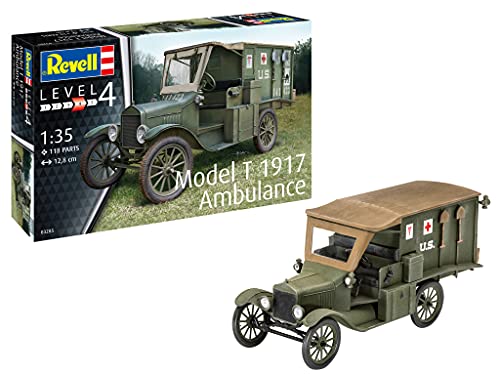 Revell GmbH Revell 03285 3285 1:35 T 1917 Ambulancia Kit de Modelo de plástico, Multicolor, 1/35