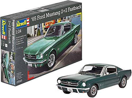 Revell Maqueta 1965 Ford Mustang 2 + 2 Fastback, Kit Modelo, Escala 1:24 (07065)