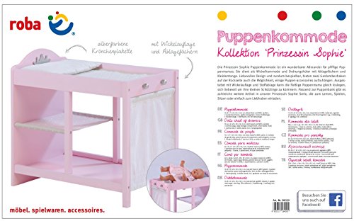 roba-kids - Cambiador de muñecas, color rosa (Roba Baumann 98039)