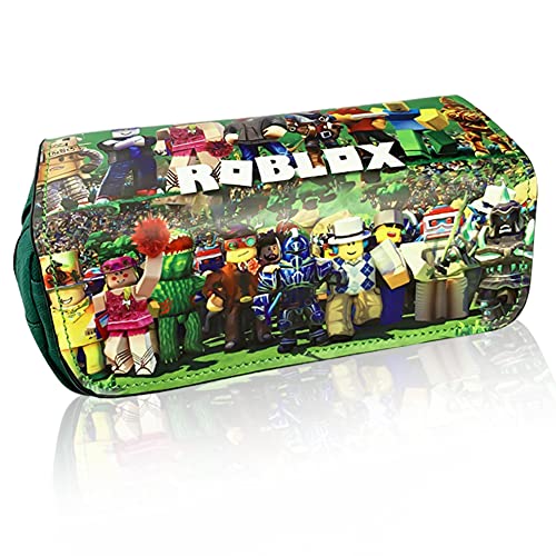 Roblox Estuche de Lápices Hilloly Estuche Para Lápices Para Juegos del Mundo Virtual para estudiantes Multicapa Estuche para lápices de gran capacidad para artículos escolares y de oficina