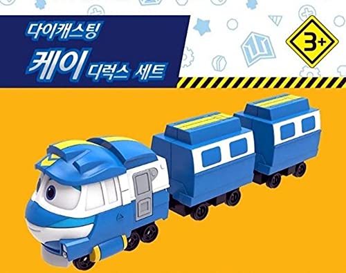 Robot Trains Temporada 2 Animación Coreana Personaje Die Casting Kay Deluxe Set 7 pulgadas de largo tren de juguete, edades 3 en adelante