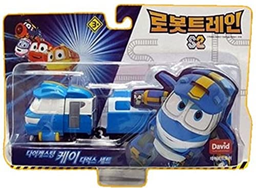 Robot Trains Temporada 2 Animación Coreana Personaje Die Casting Kay Deluxe Set 7 pulgadas de largo tren de juguete, edades 3 en adelante