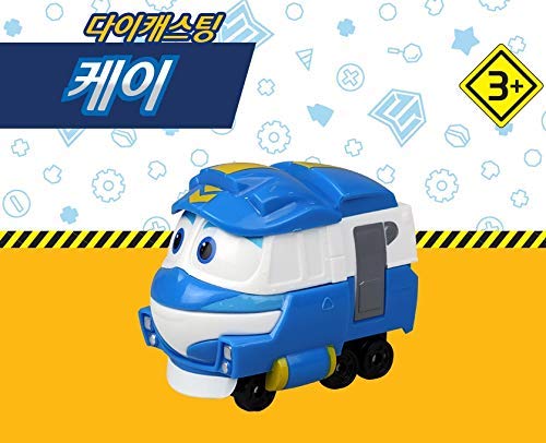 Robot Trains Temporada 2 Animación Coreana Personaje Tren de Fundición a Troquel Kay 2 pulgadas Figura de acción de juguete, edades 3 y más