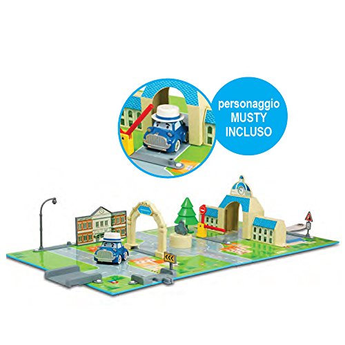 Rocco Juguetes 83279 – Robocar Poli brooms Town Map City Hall , color/modelo surtido