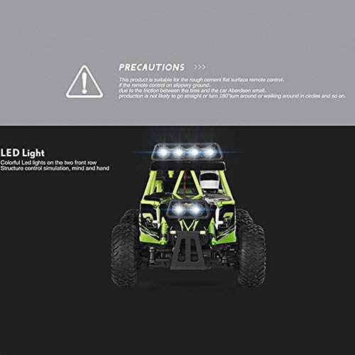 ROIY RC De Control Remoto De Coches De Juguete 01:18 Ratio 6WD Eléctrico Todo Terreno Vehículo Regulador De Radio De 2,4 GHz De Alta Velocidad Que Compite Con Bigfoot Monster Truck, Escalada De Coches