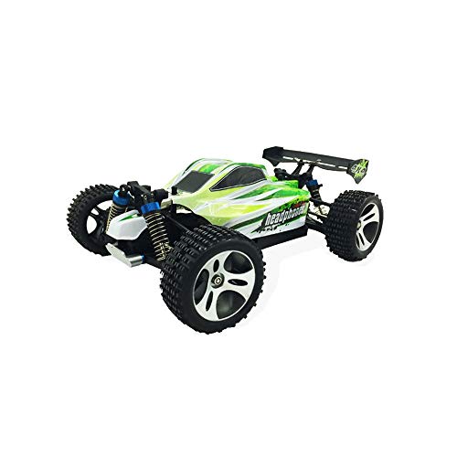 ROIY RC de control remoto de coches de juguete, 4WD eléctrico for vehículos todo terreno, 1:18 de radio de alta velocidad de carreras de coches, 2,4 GHz, enredadera Monster Truck, adecuado for niños y