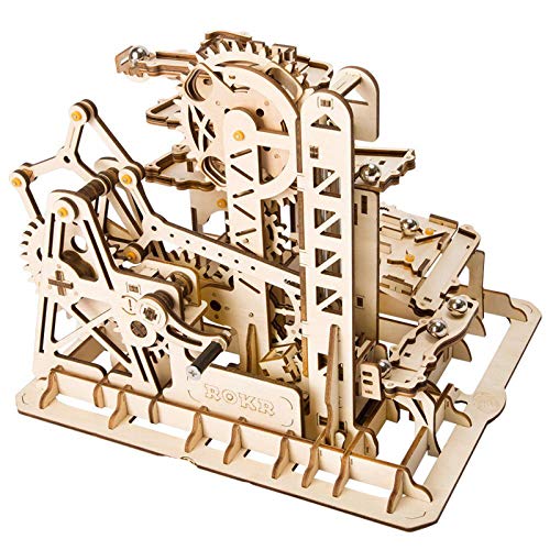 ROKR Mechanical Gears DIY Building Kit Modelo mecánico Kit de construcción con Bolas para Adolescentes y Adultos (Tower Coaster)