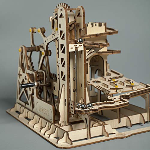 ROKR Mechanical Gears DIY Building Kit Modelo mecánico Kit de construcción con Bolas para Adolescentes y Adultos (Tower Coaster)