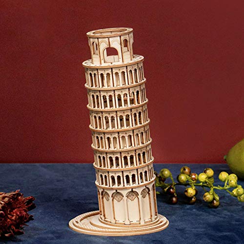 Rolife Puzzle 3D Maquetas Madera Kits para Adolescentes y Adultos (Leaning Tower of Pisa)