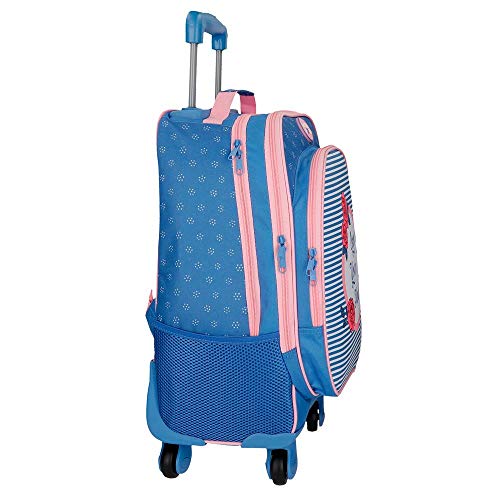 Roll Road Rose Mochila 4 ruedas Azul 32x44x21 cms Poliéster 29.57L