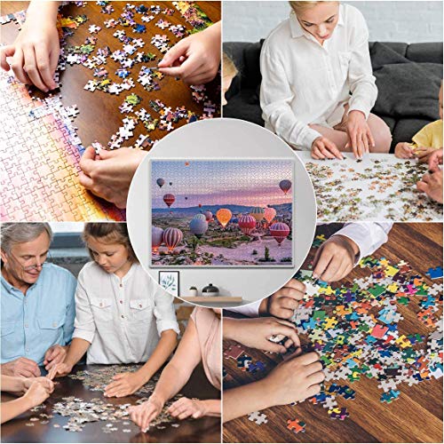 Rompecabezas Puzzle 1000 Piezas, Marvel Puzzle Paisaje de Globos Puzzle Educa Inteligencia Jigsaw Puzzles con Marco Puzzles de Suelo para Niños Adultos (Paisaje de Globos -2)