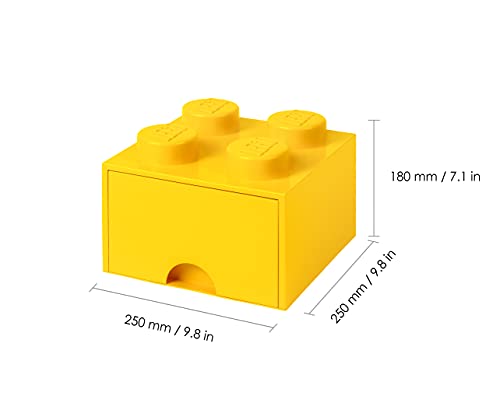 Room Copenhagen-LEGO Ladrillo 4 pomos, 1 cajón, caja de almacenaje apilable, 4,7 l 40051732