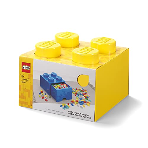 Room Copenhagen-LEGO Ladrillo 4 pomos, 1 cajón, caja de almacenaje apilable, 4,7 l 40051732