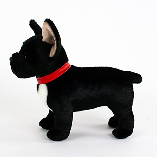 Rothenburg - Peluche de bulldog francés, 30 cm, color negro